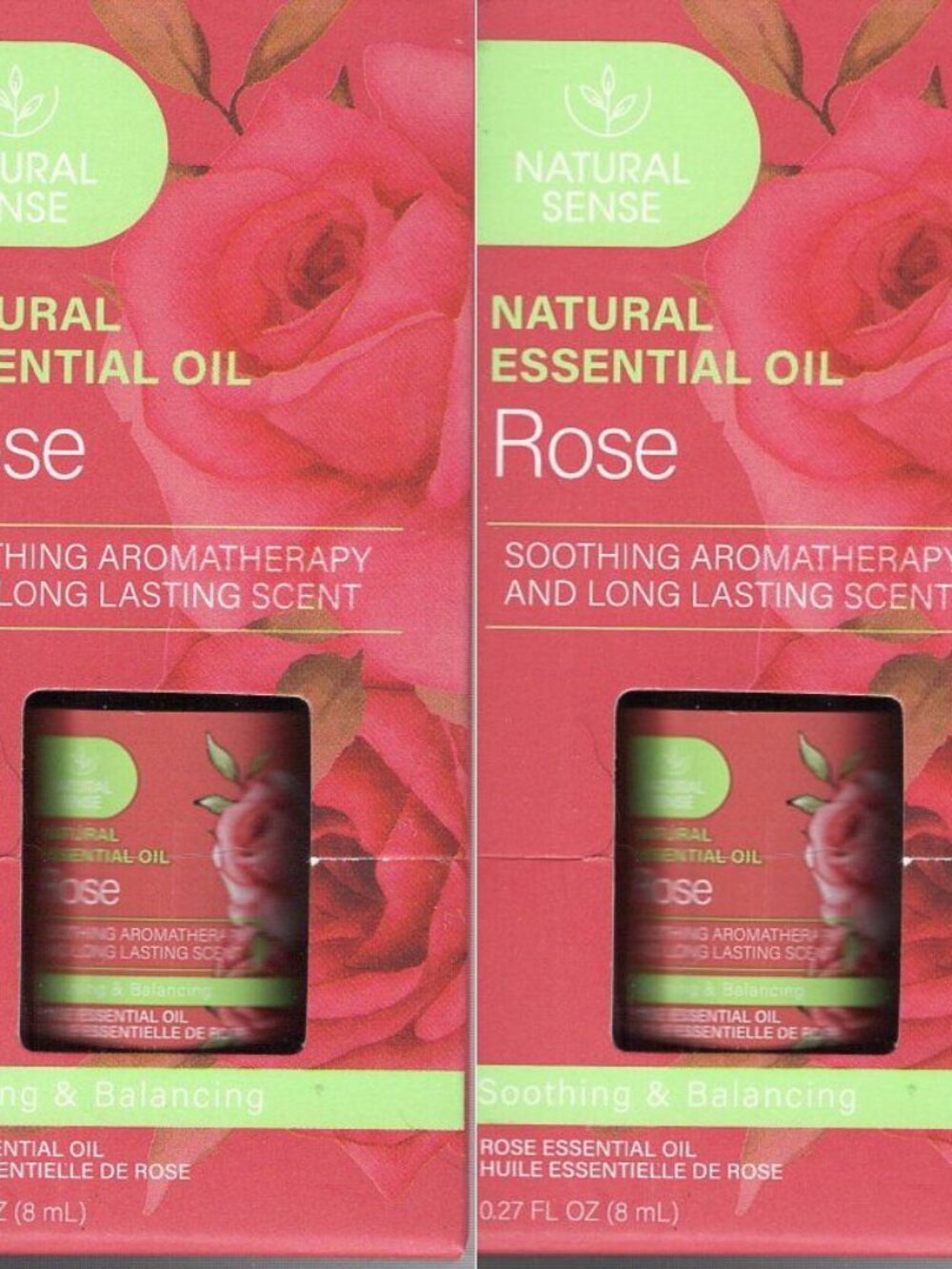Natural Sense Rose Essential Oil Soothing & Balancing Aromatherapy 0.27 fl oz